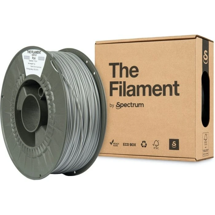 Пластик для 3D-принтера The Filament PLA 1.75mm 1kg SILVER ALUMINIUM (TF-24006) (UA)