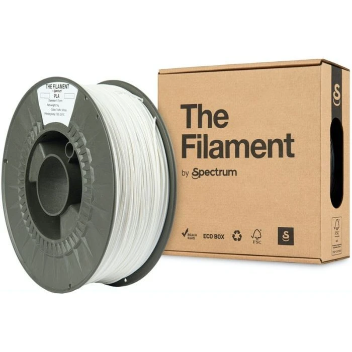 Пластик для 3D-принтера The Filament PLA 1.75mm 1kg TRAFFIC WHITE (TF-24001) (UA)