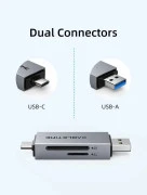 Cabletime USB3.0 A + USB Type-C, SD/TF, 5Gbps (CD40G) (UA)
