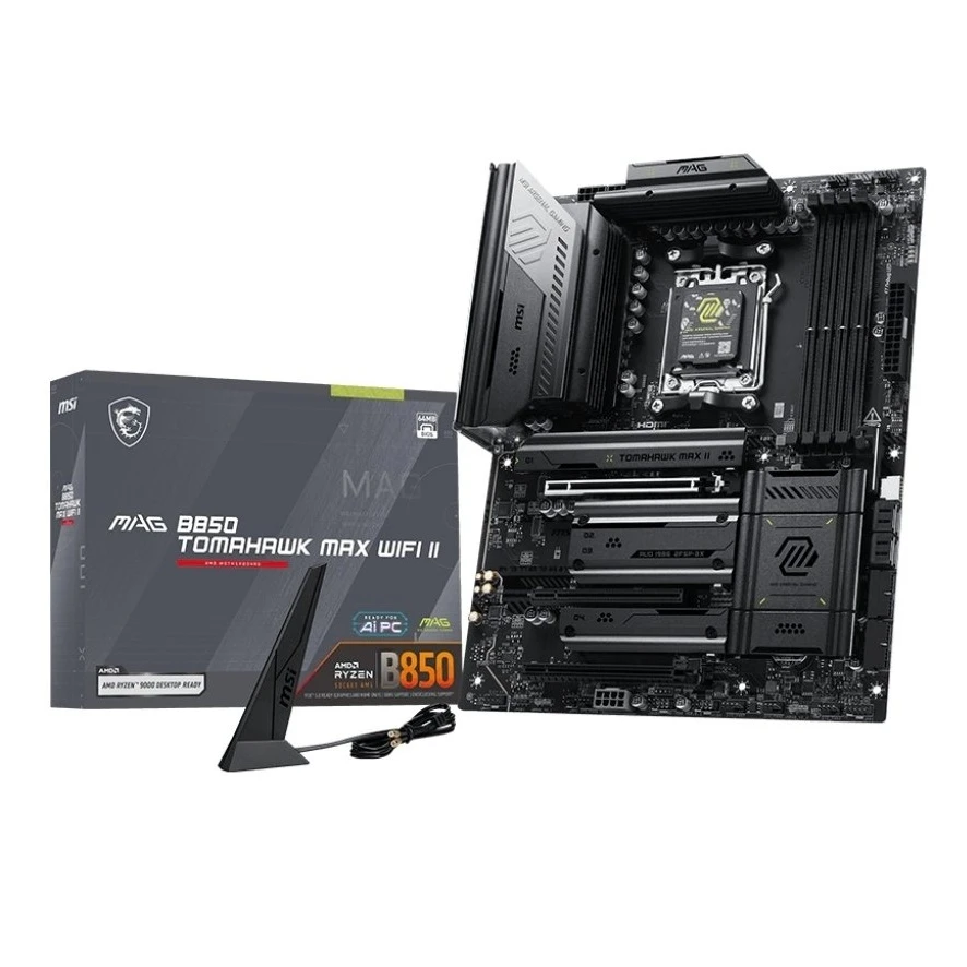 MSI MAG B850 Tomahawk Max WiFi II Socket AM5 (UA) Сокет: AM5; Чипсет: AMD B850; Тип