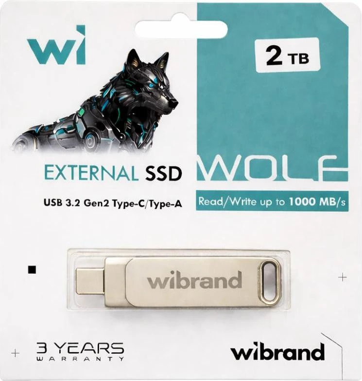 Wibrand Wolf 2 TB Silver (WIEXSSD/WO2TB) (UA)