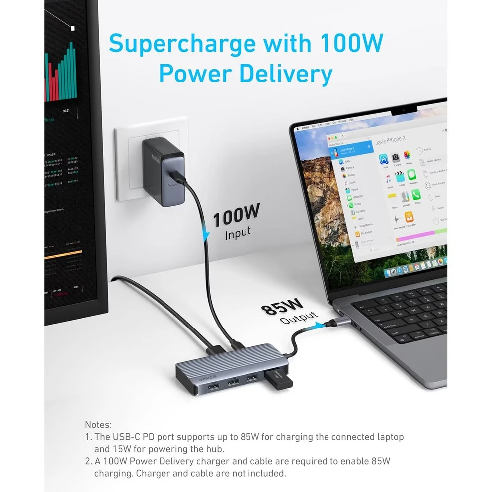 Anker USB-C 7-в-1 Чорний (A83740A2) (UA)