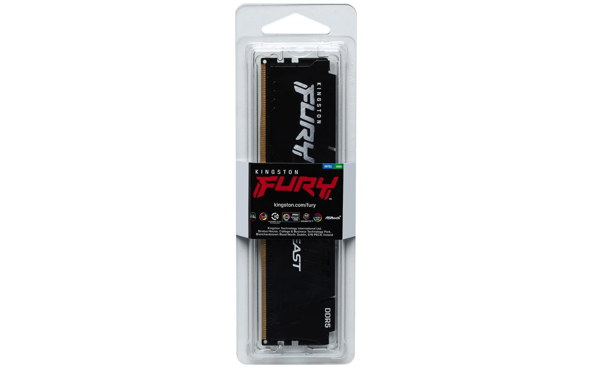 Kingston FURY 16GB (1x16GB) 5600 CL40 Beast Black (KF556C40BB-16) EU