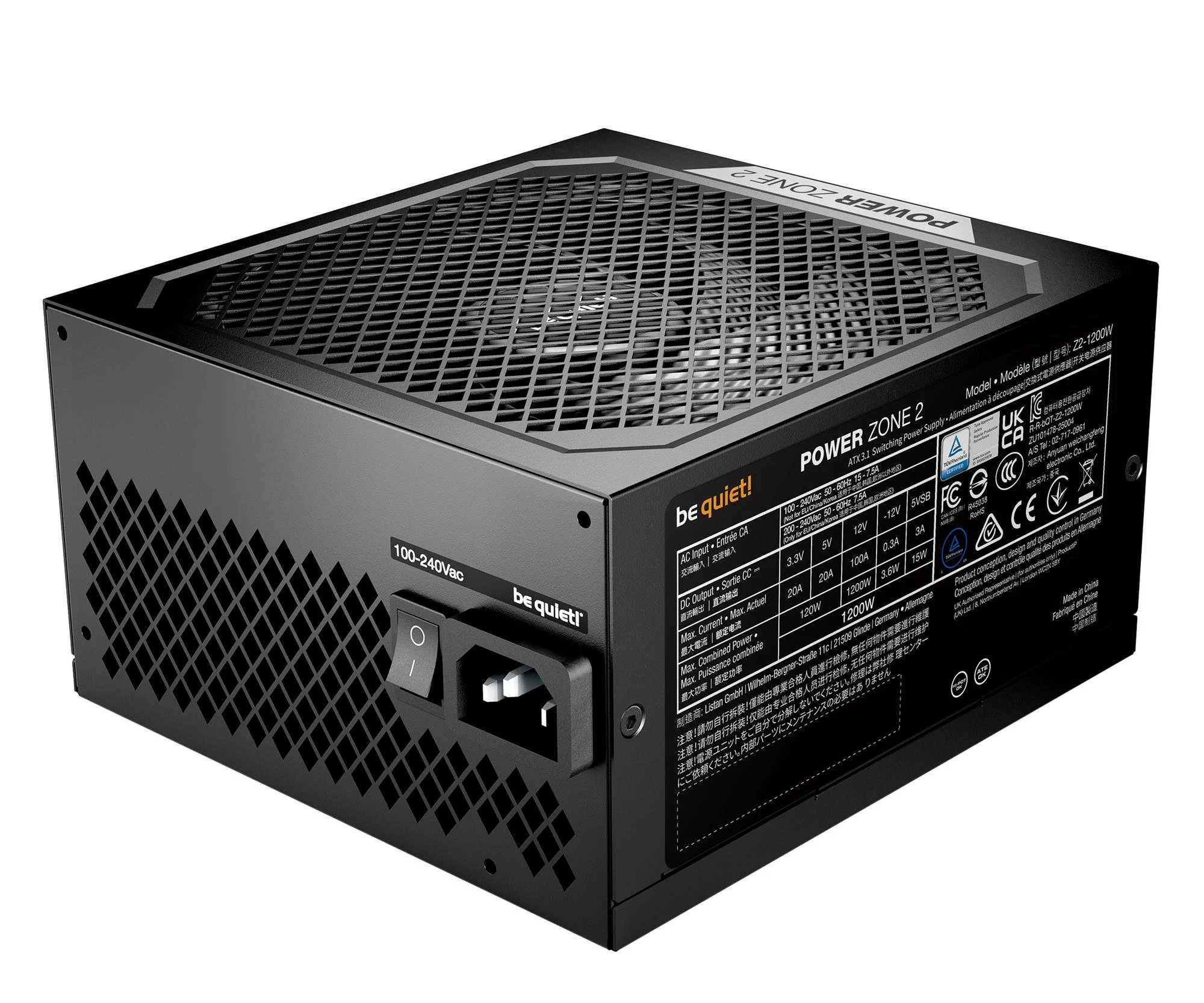 be quiet! Power Zone 2 1200W 80 Plus Platinum (BP030EU) EU