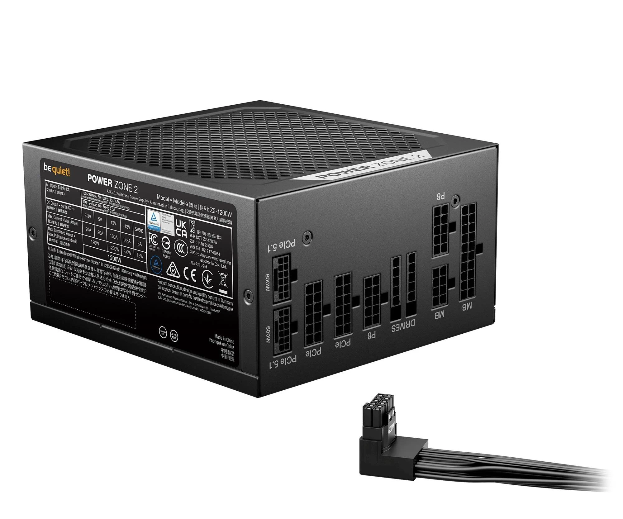 be quiet! Power Zone 2 1200W 80 Plus Platinum (BP030EU) EU
