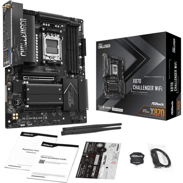 ASRock X870 Challenger WiFi (UA) Бренд: ASRock; Тип разъема CPU: Socket AM5;