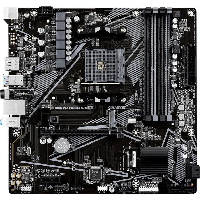 GIGABYTE A520M DS3H WIFI6E (UA)