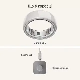 Oura Ring 4 Ceramic Cloud Size 11 (JZ90-57460-11)