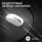 Logitech G Pro X Superlight 2 Lightspeed Wireless White (910-006638, 910-006639)