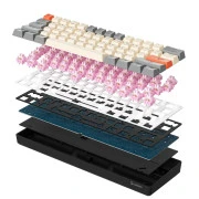 GamePro MK130 V2 Infinity QLAB Sakura Linear RGB USB UA Black (MK130-V2-B-QS) (UA)