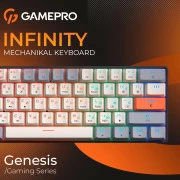 GamePro MK130 V2 Infinity QLAB Sakura Linear RGB USB UA Black (MK130-V2-B-QS) (UA)