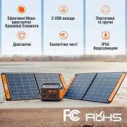 Портативна сонячна панель Jackery SOLARSAGA 100W (21-0002-000059) (UA)