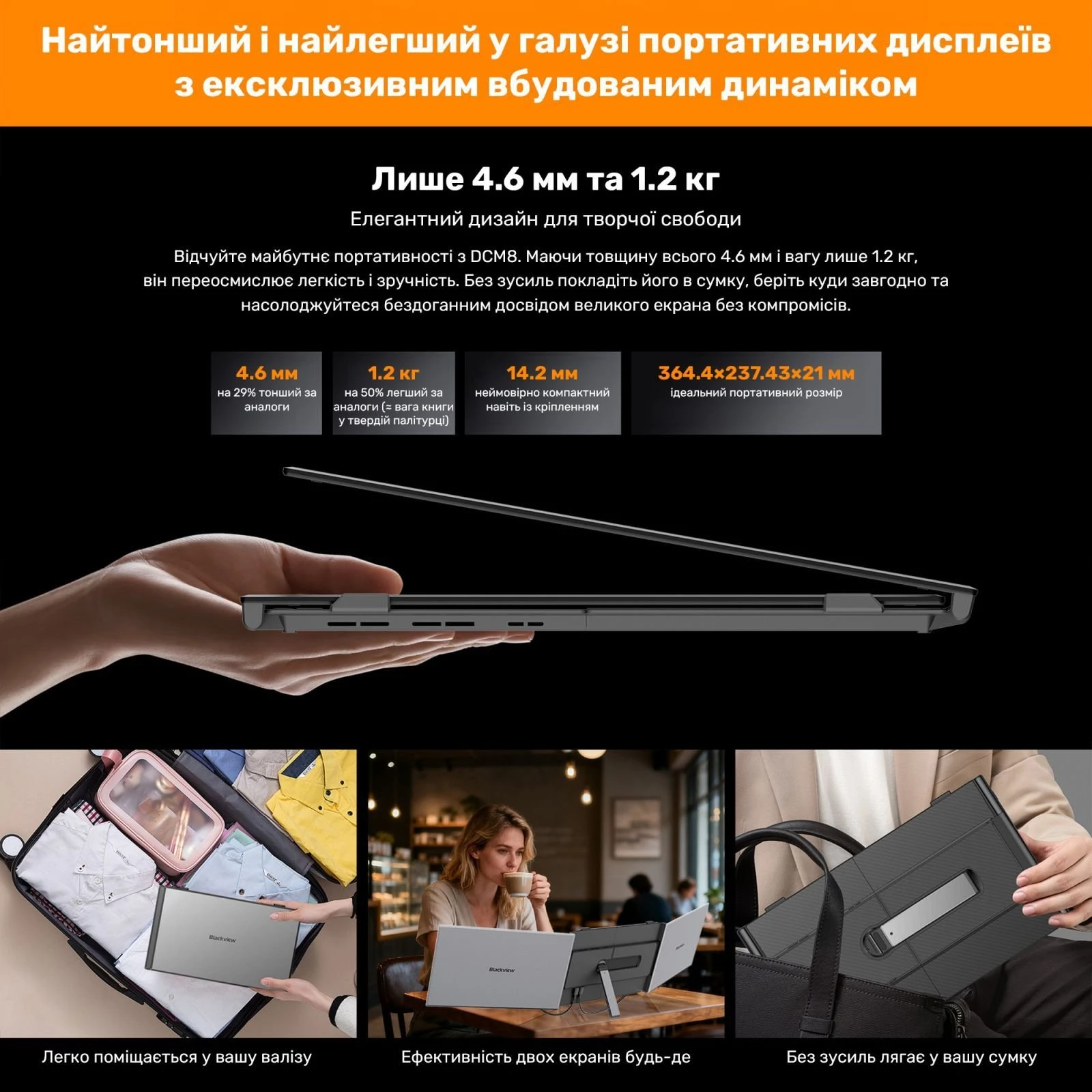 Blackview Dual Screen 15.3inch (BVDCM8) (UA)