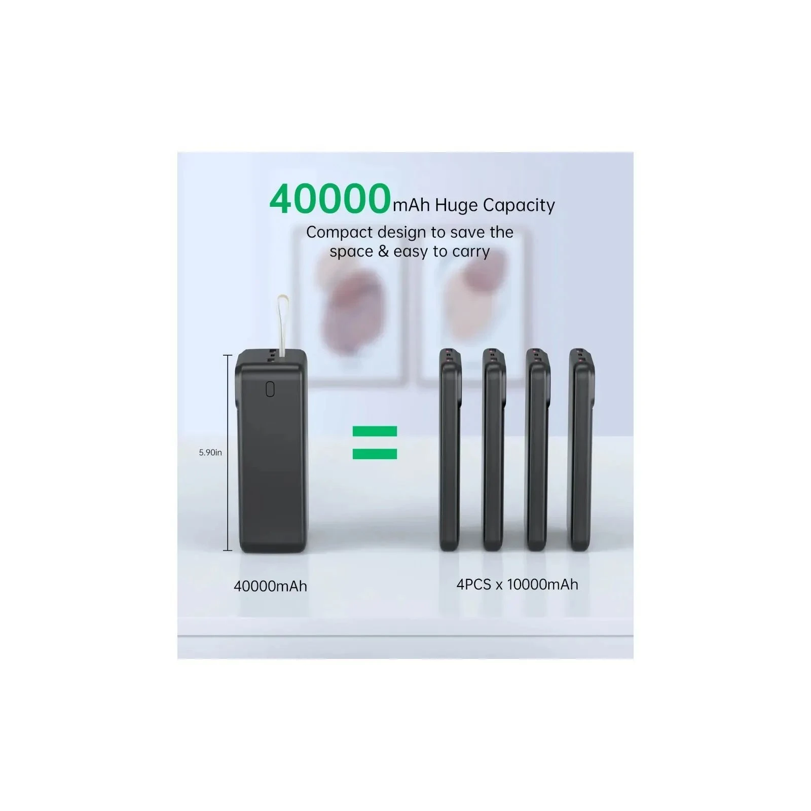 Choetech 40000mAh, PD/22.5W, QC, AFC (B731) (UA)