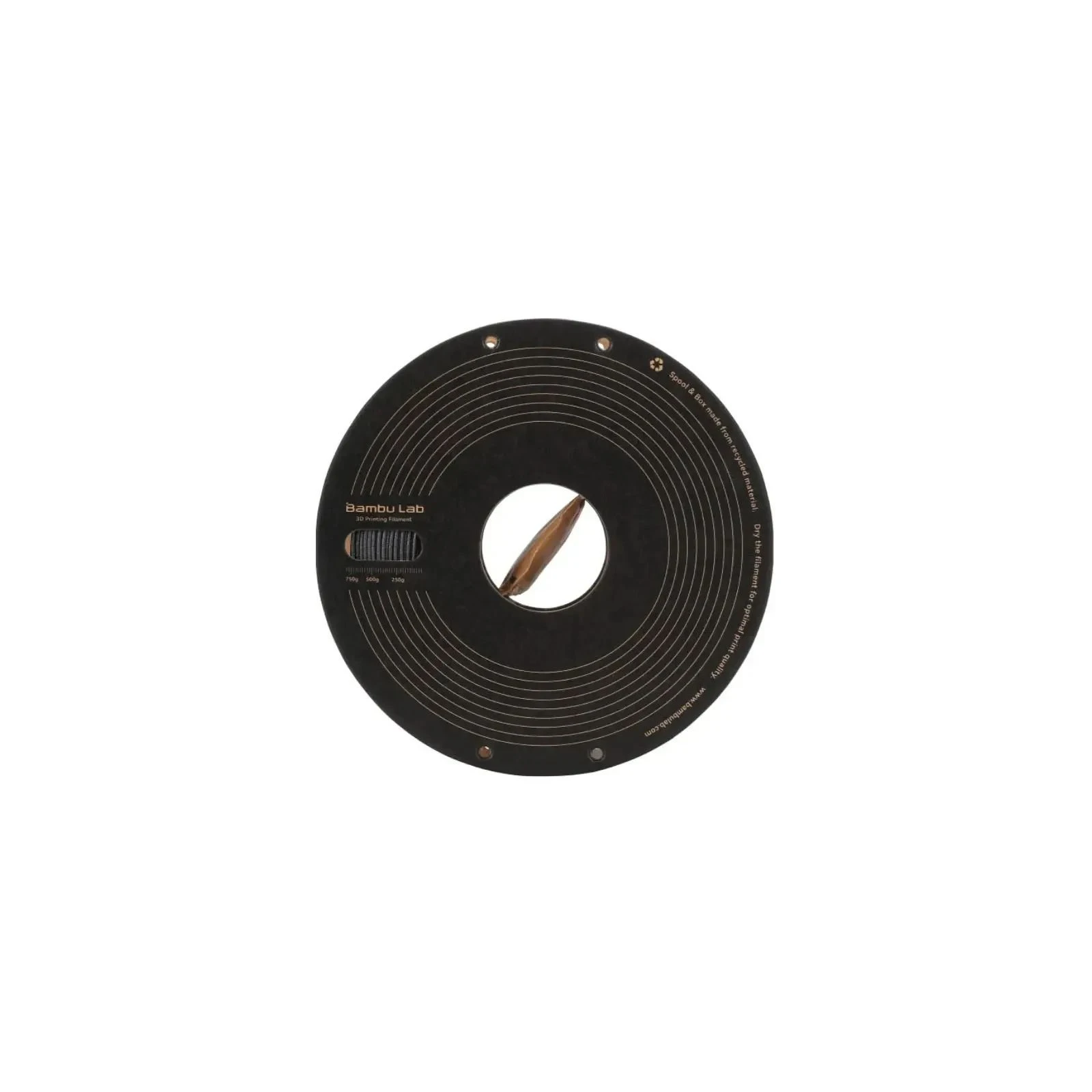 Пластик для 3D-принтера Bambu Lab PPS-CF 1.75mm, 750g, Black SPL RFID (T02-K0-1.75-750-SPL) (UA)