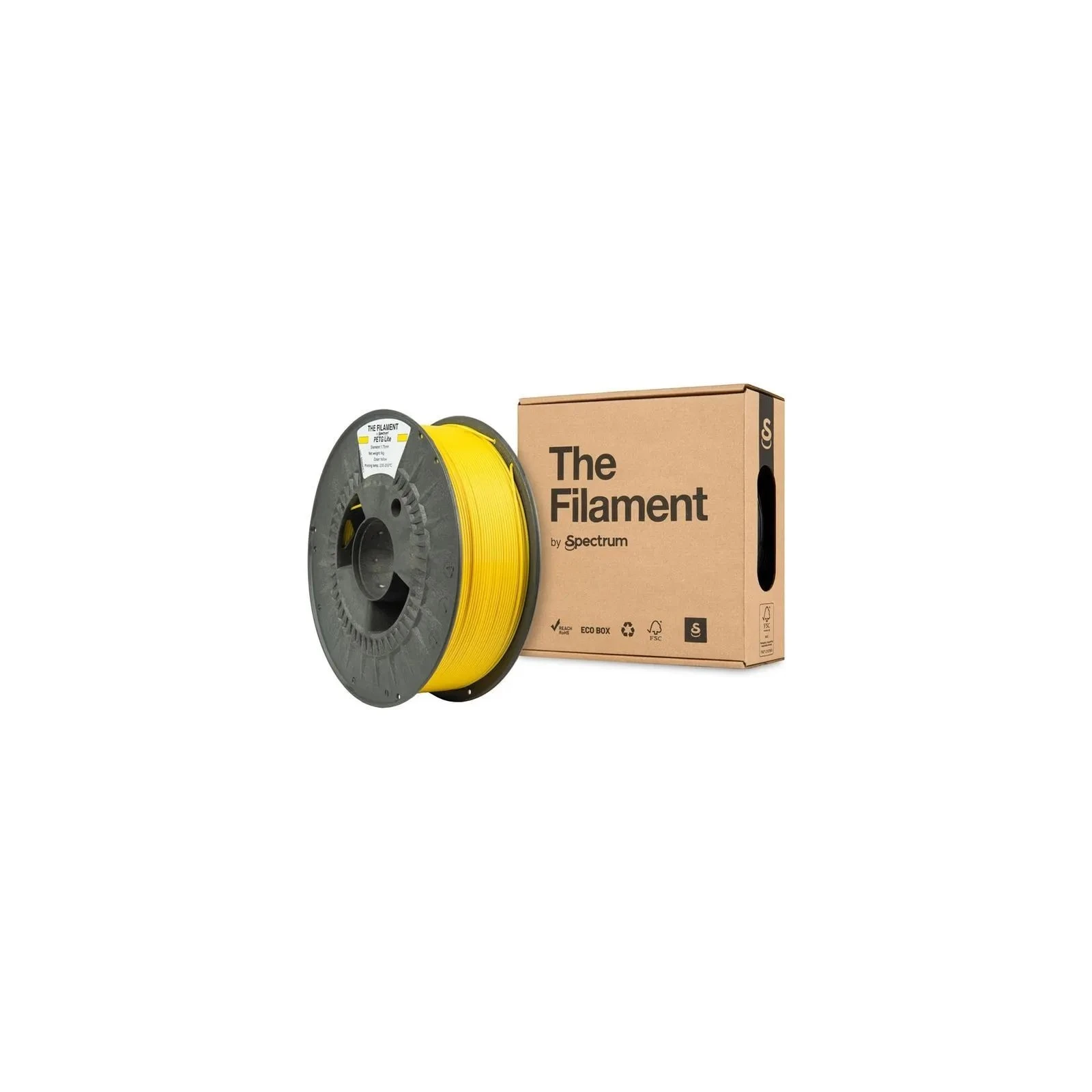 Пластик для 3D-принтера The Filament PETG Lite 1.75mm YELLOW 1kg (TF-24242) (UA)