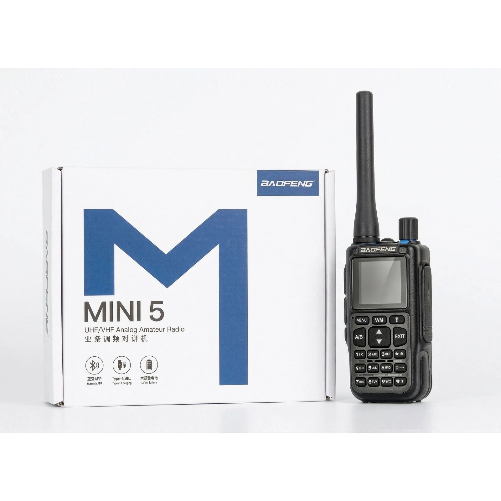 Портативна рація Baofeng UV-5R_MINI_Grey_Single (UA)