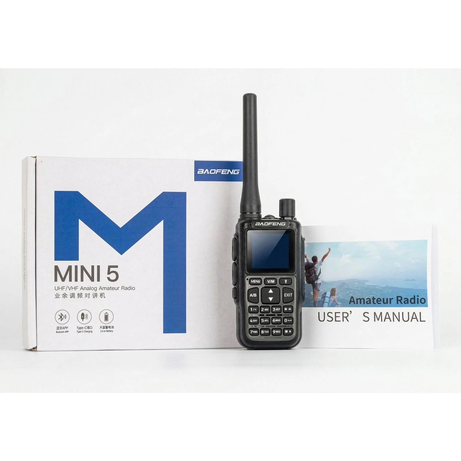 Портативна рація Baofeng UV-5R_MINI_Grey_Single (UA)