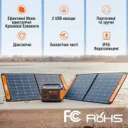Портативна сонячна панель Jackery SOLARSAGA 100W (21-0002-000059) (UA)