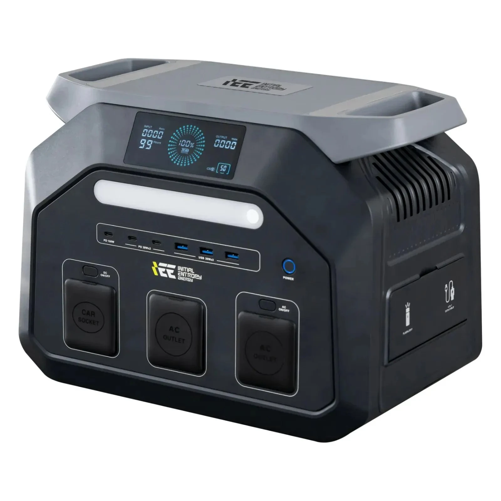 Зарядна станція IEETek P1800 1800W 1024Wh (P1800/noVAT) (UA) Ємність акумулятора: 1024 Вт*год;