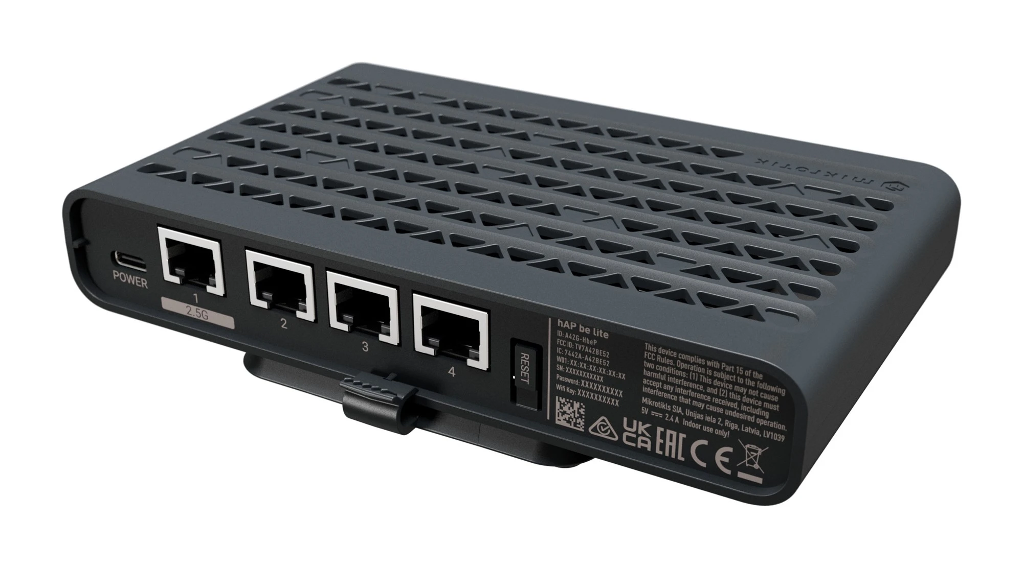 Безпровідний маршрутизатор MikroTik hAP be lite (A42G-HbeP) (UA) Тип: бездротові; Призначення