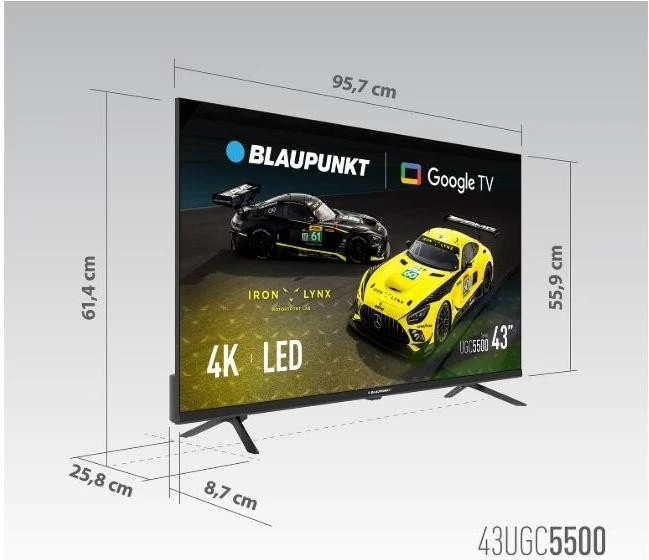 Blaupunkt 43UGC5500 (UA) Тип: LCD телевизор (LED); Диагональ,