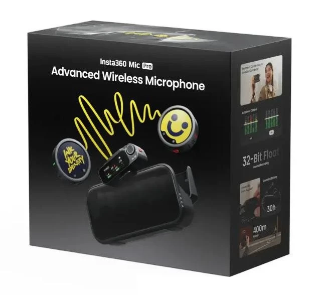 Микрофонная радиосистема для смартфона Insta360 Mic Pro (1TX + 1RX) (MIC PRO02-MCB10)