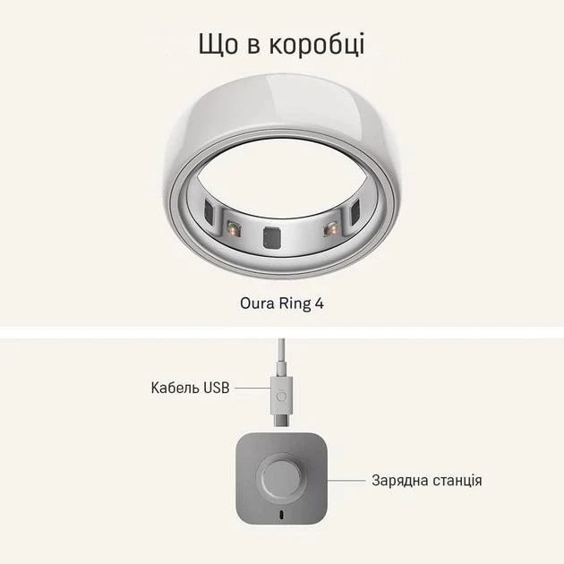 Oura Ring 4 Ceramic Cloud Size 5 (JZ90-57460-05) Линейка: Ring 4 Ceramic; Тип: