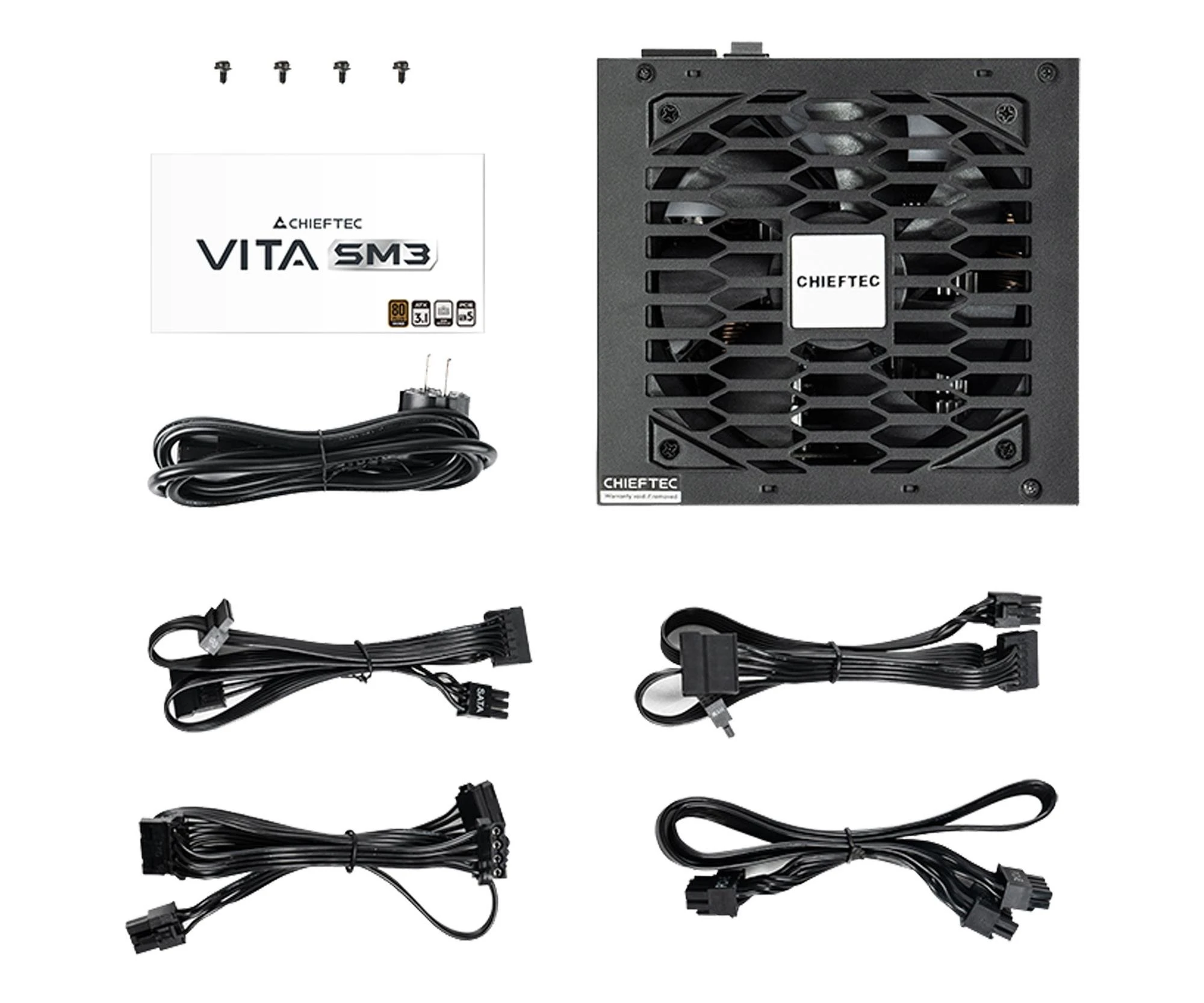 Chieftec Vita SM3 650W 80 Plus Bronze (BPX-650-C) EU Максимальная мощность: 650 Вт;