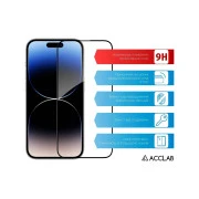 Стекло защитное ACCLAB Full Glue ESD Apple iPhone 14 Pro Black (1283126542046) (UA)