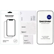 Стекло защитное BeCover Apple iPhone 13 10D Black (711513) (UA)