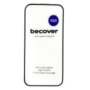 Стекло защитное BeCover Apple iPhone 15 Pro Max 10D Black (711332) (UA)