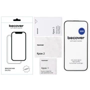 Стекло защитное BeCover Apple iPhone 16 10D Black (712321) (UA)