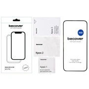 Стекло защитное BeCover Apple iPhone 16 Plus 10D Black (712322) (UA)