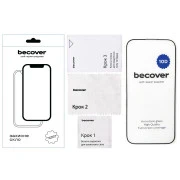 Стекло защитное BeCover Apple iPhone 16 Pro 10D Black (712323) (UA)