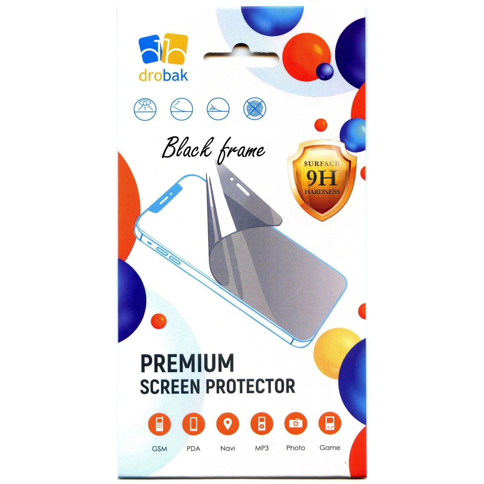 Захисне скло Drobak Apple iPhone 14 Pro (Black) (505057) (UA) Призначення: для телефону; Вид