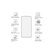 Стекло защитное Drobak Apple iPhone 15 Plus Black Frame A+ (292904) (UA)