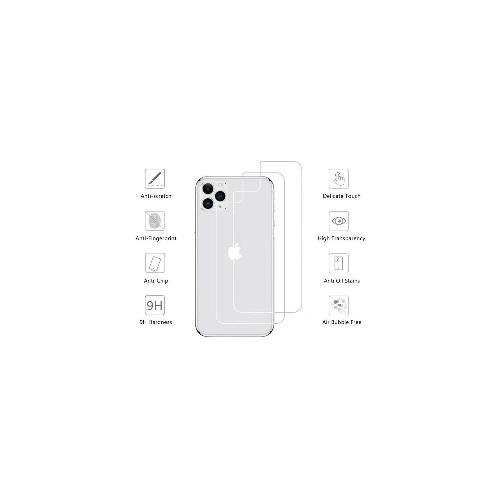 Стекло защитное Drobak Back Panel Apple iPhone 12 mini (232334) (UA)