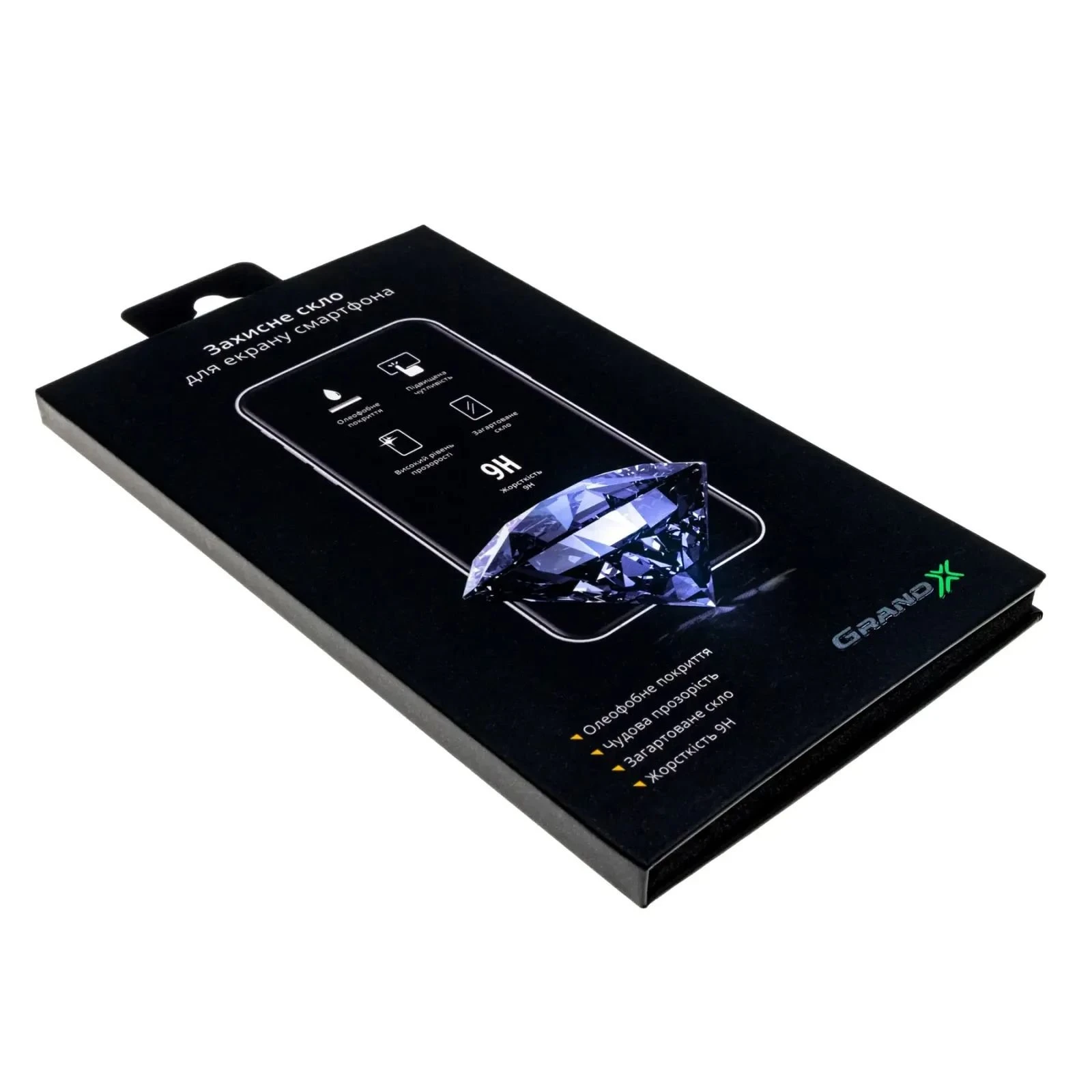 Захисне скло Grand-X Apple iPhone 12 Pro Max black (CAIP12PMB) (UA)