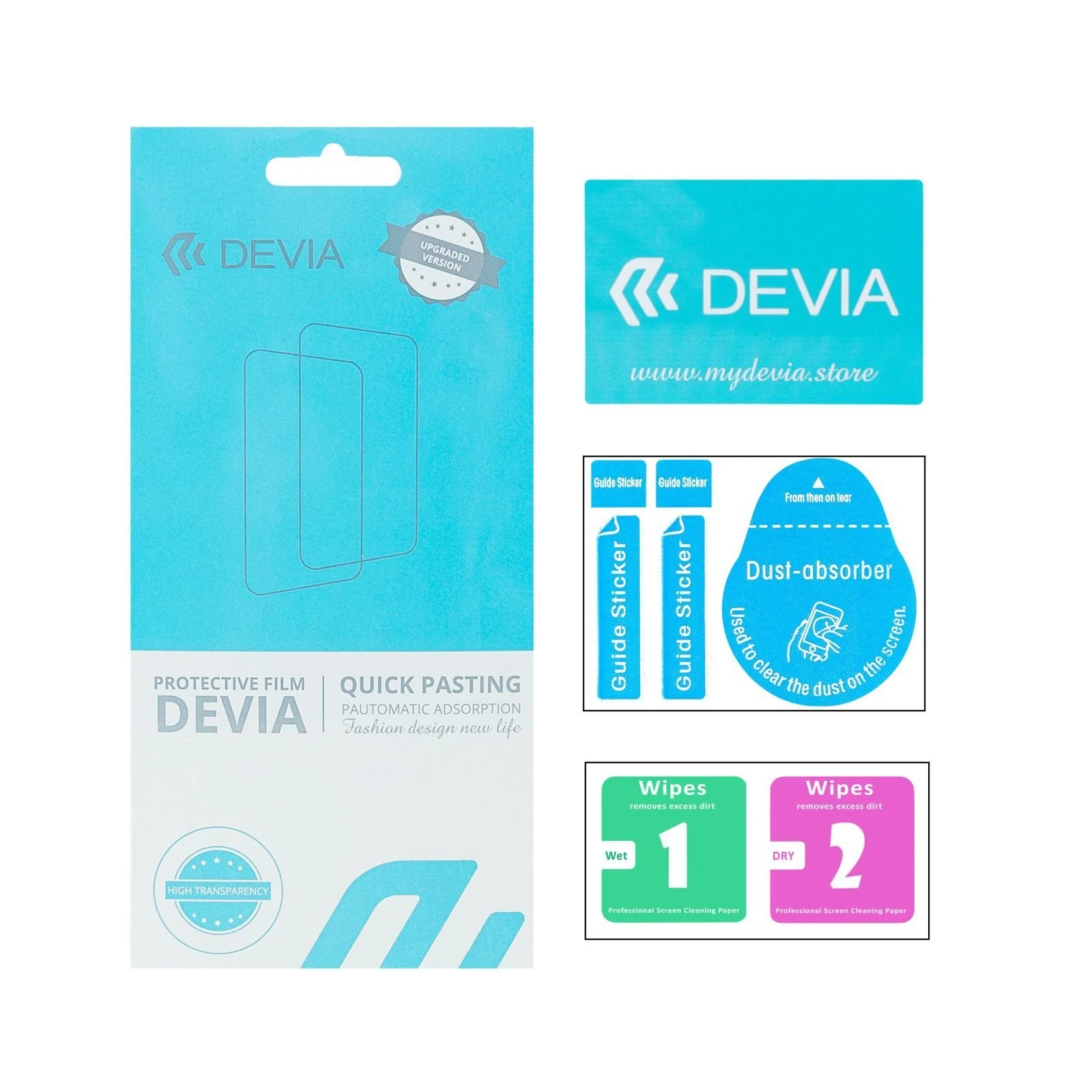 Пленка защитная Devia Hydrogel Apple iPhone 14 Pro front+back (DV-IPH-14PRFB) (UA)