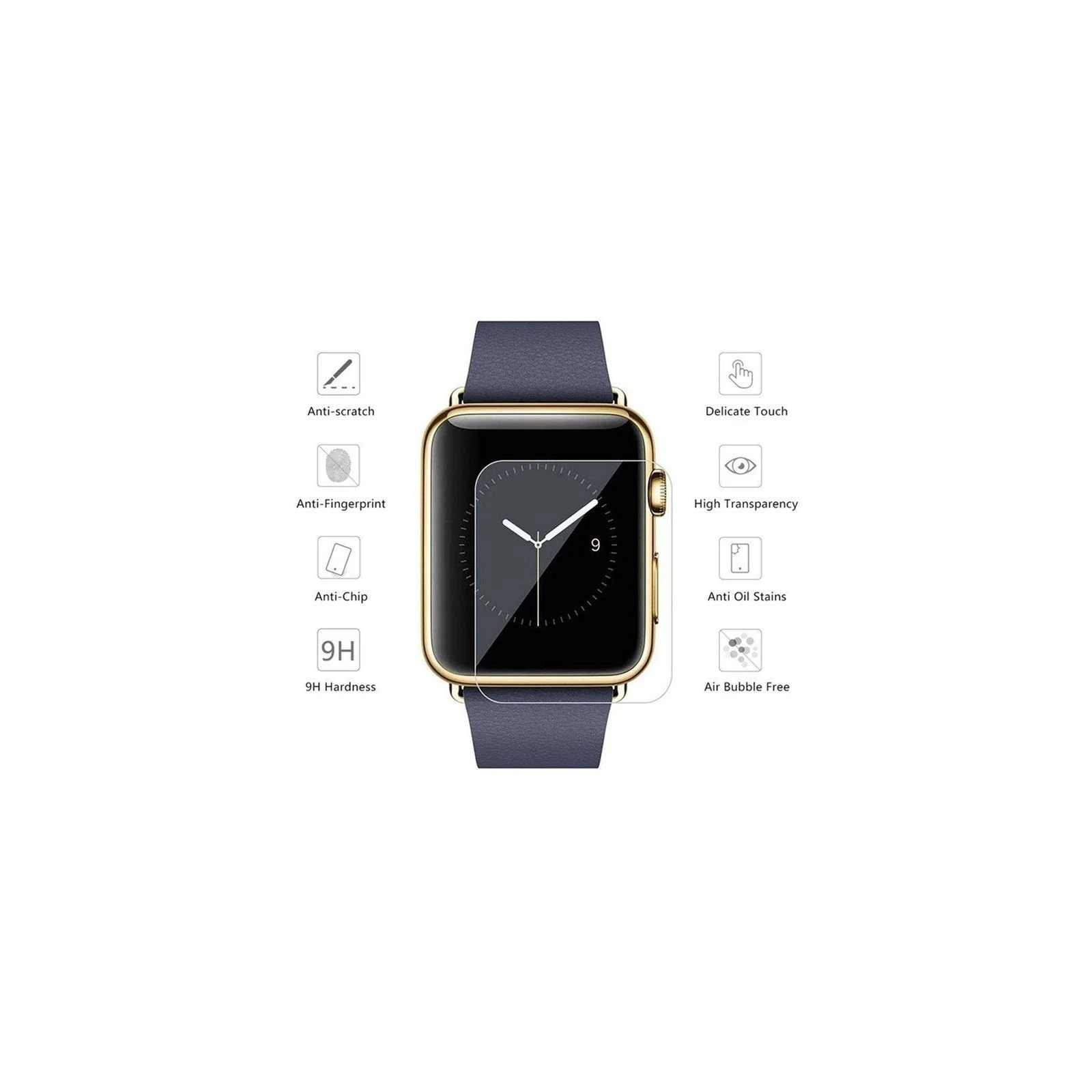 Пленка защитная Drobak Ceramics Apple Watch Series 3 42mm (2 шт) (313102) (UA) Назначение: для смарт часов; Вид
