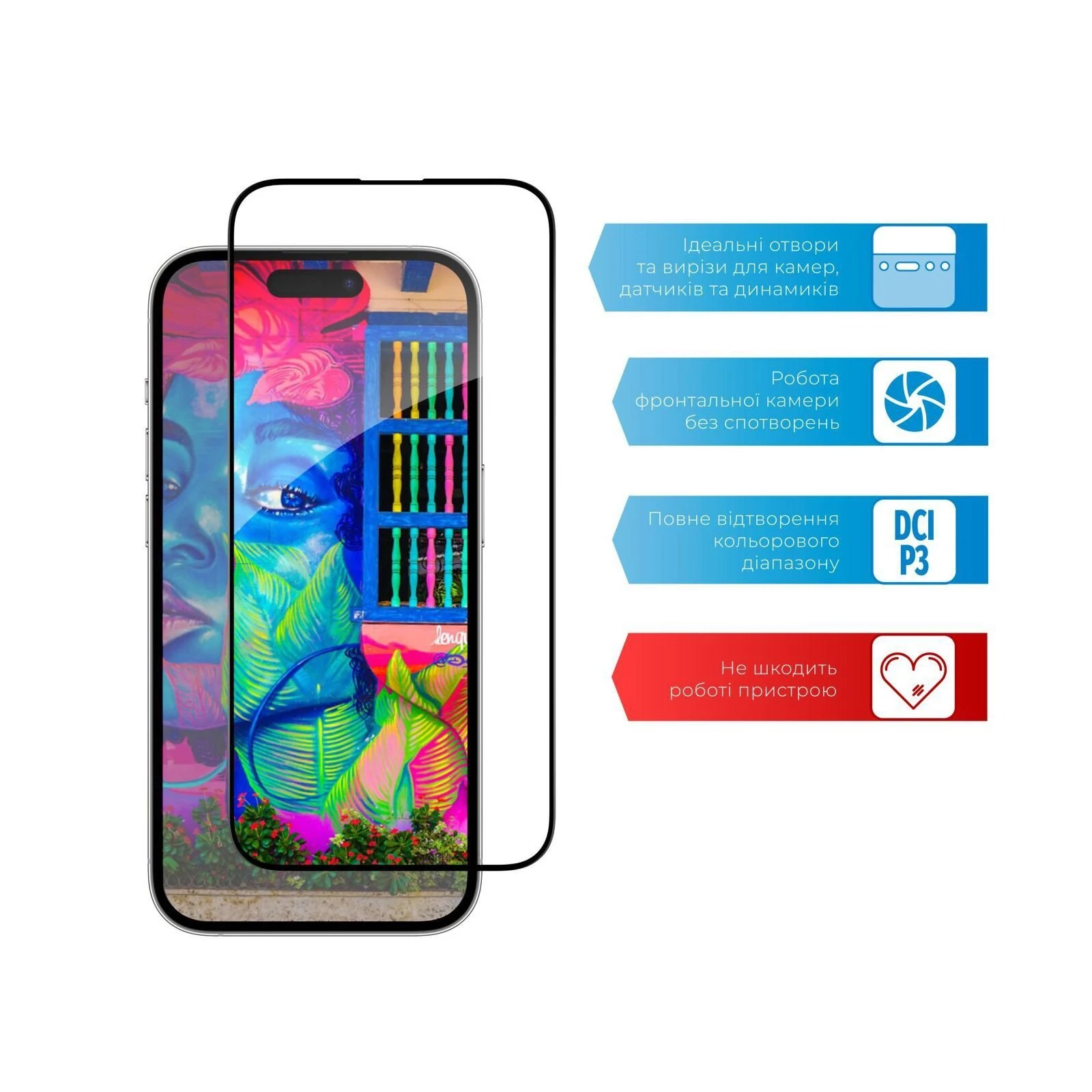 Захисне скло ACCLAB Full Glue ESD Apple iPhone 14 Pro Max (1283126542060) (UA)