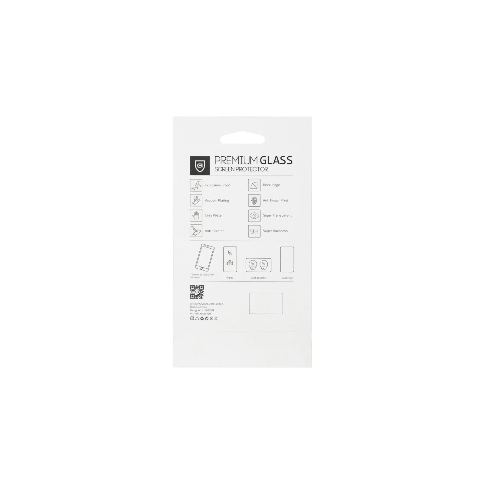 Захисне скло Armorstandart Premium 3D Apple iPhone 8 Plus/7 Plus Black (ARM49288) (UA)