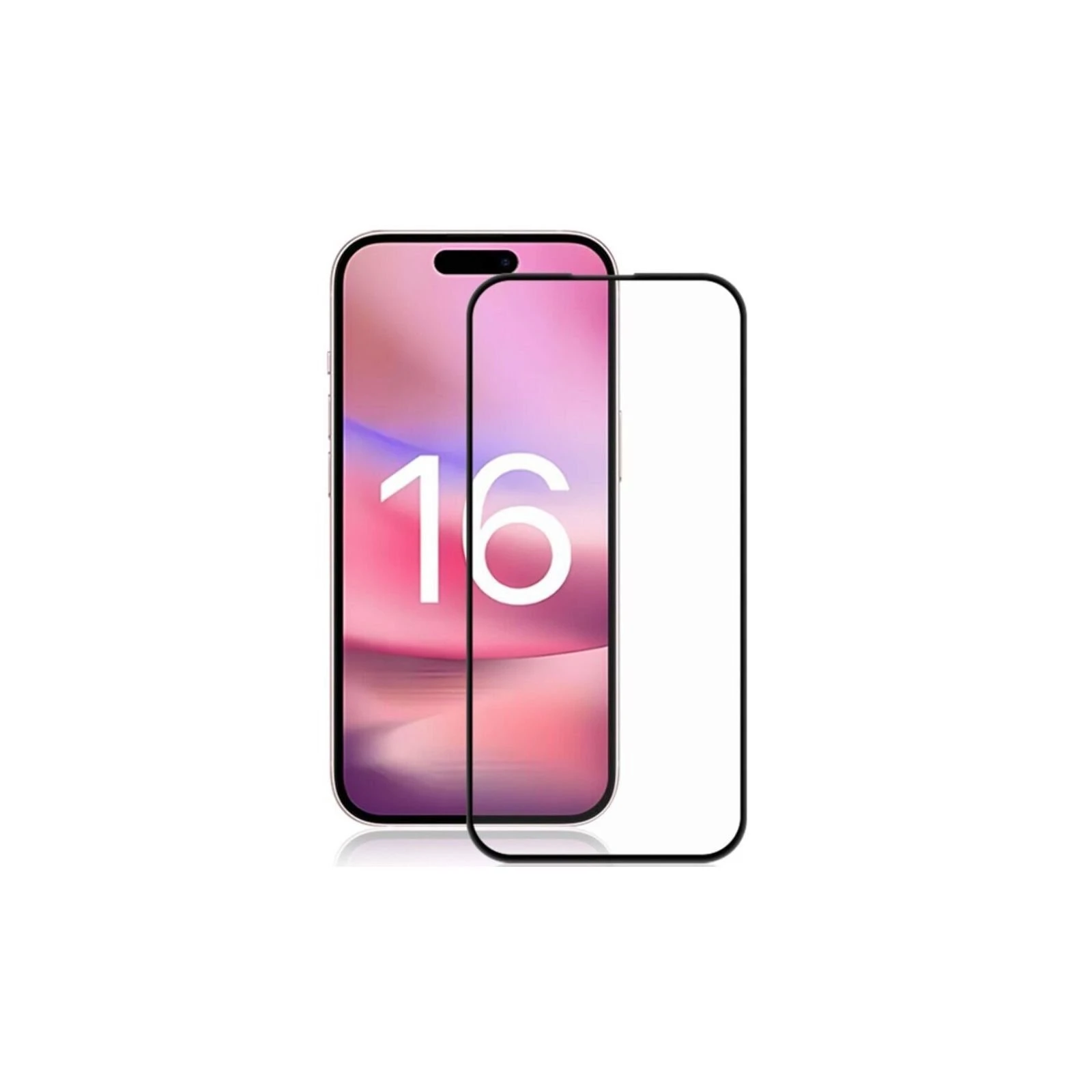 Захисне скло BeCover Apple iPhone 16 Black (712122) (UA)