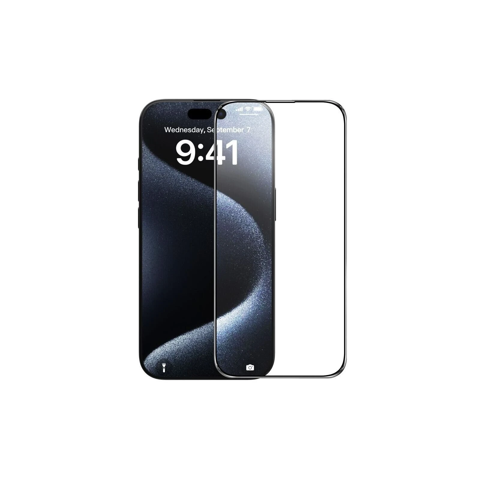 Захисне скло BeCover Apple iPhone 16 Plus Black (712123) (UA)