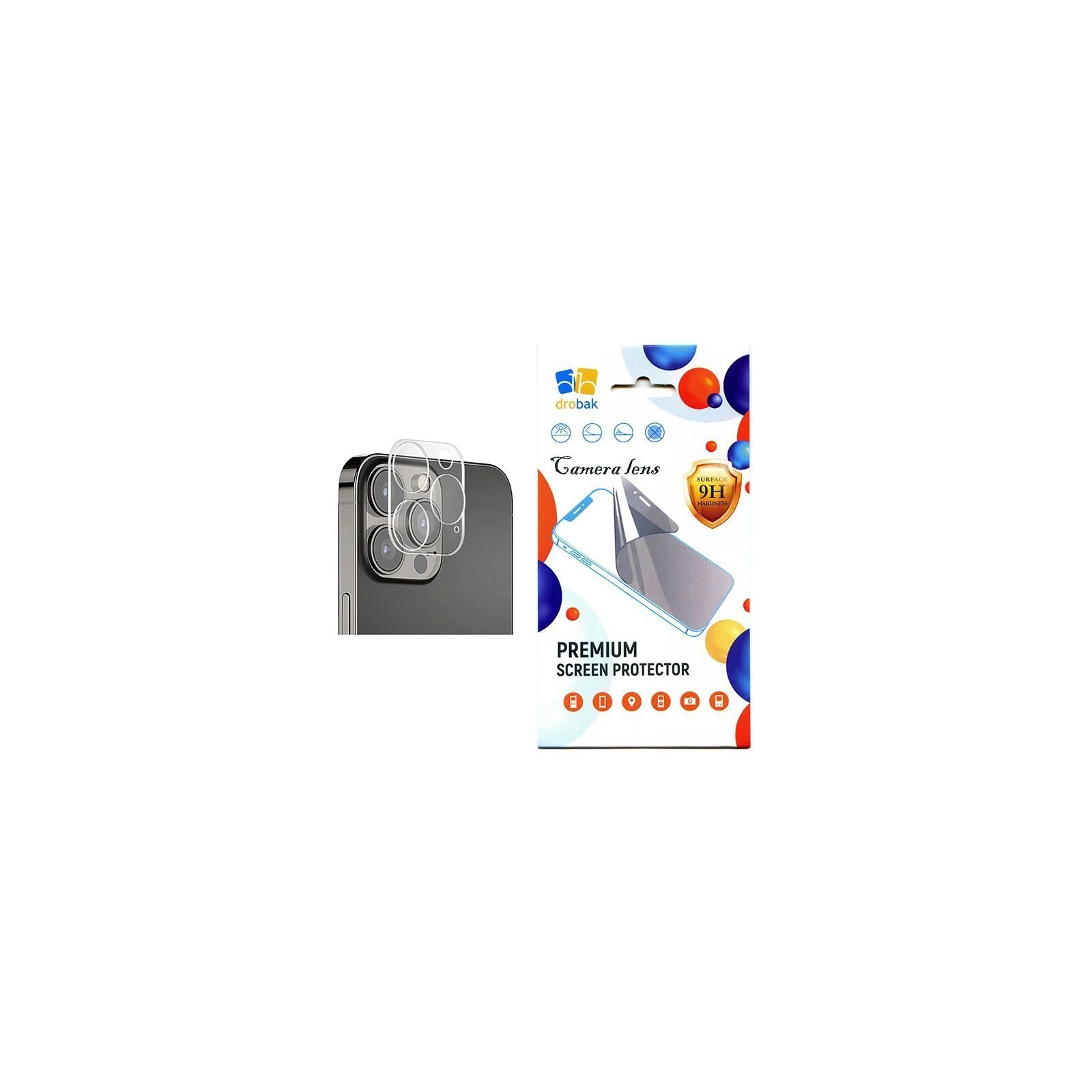 Захисне скло Drobak 3D camera Apple iPhone 14 Pro Max (505055) (UA)