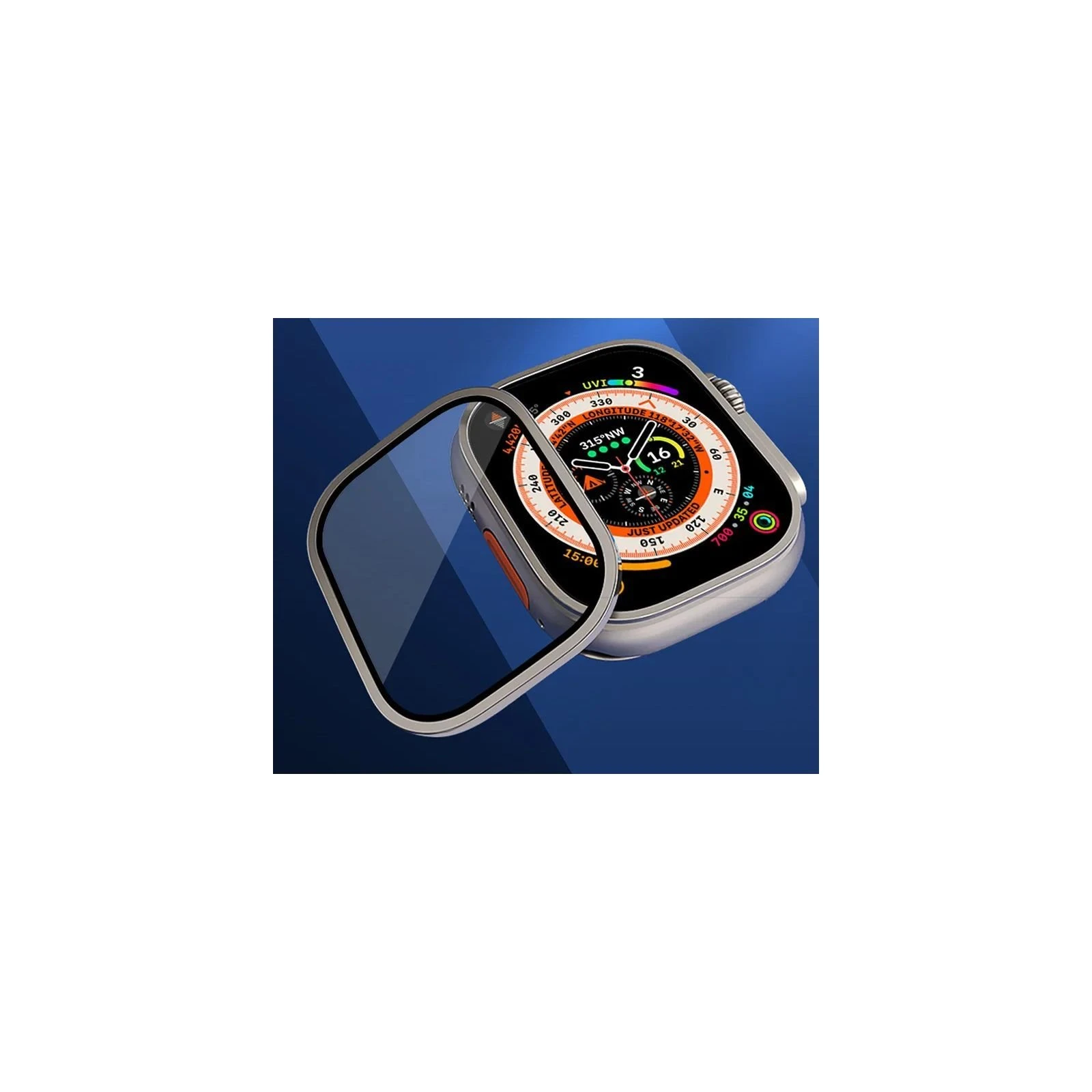 Захисне скло Drobak 3D Titanium A+ Apple Watch Ultra 2 | Ultra 49mm (323230) (UA)