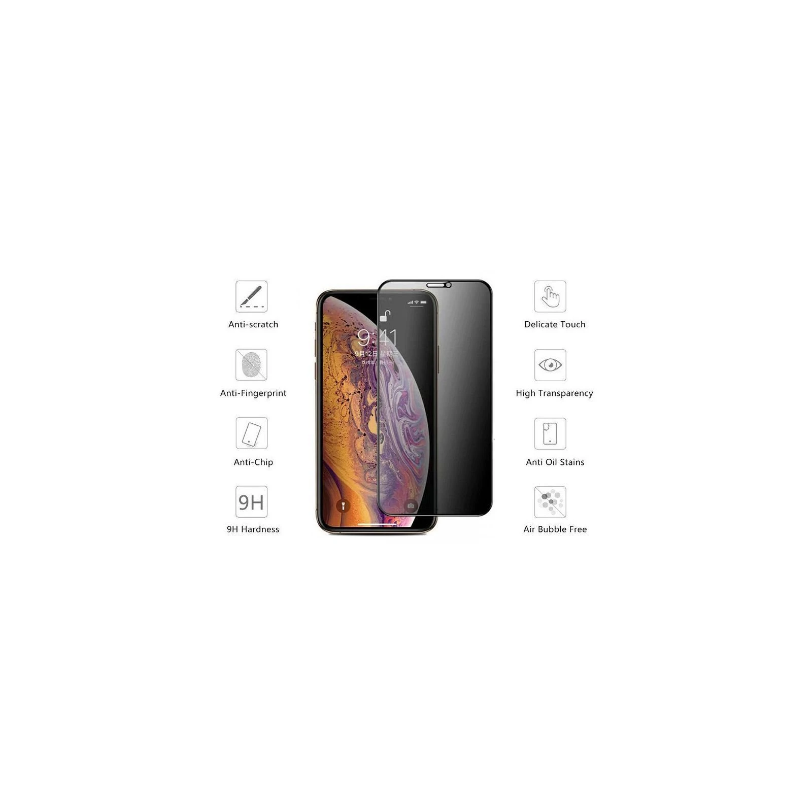 Захисне скло Drobak Anti Spy iPhone 11 Apple (464663) (UA)