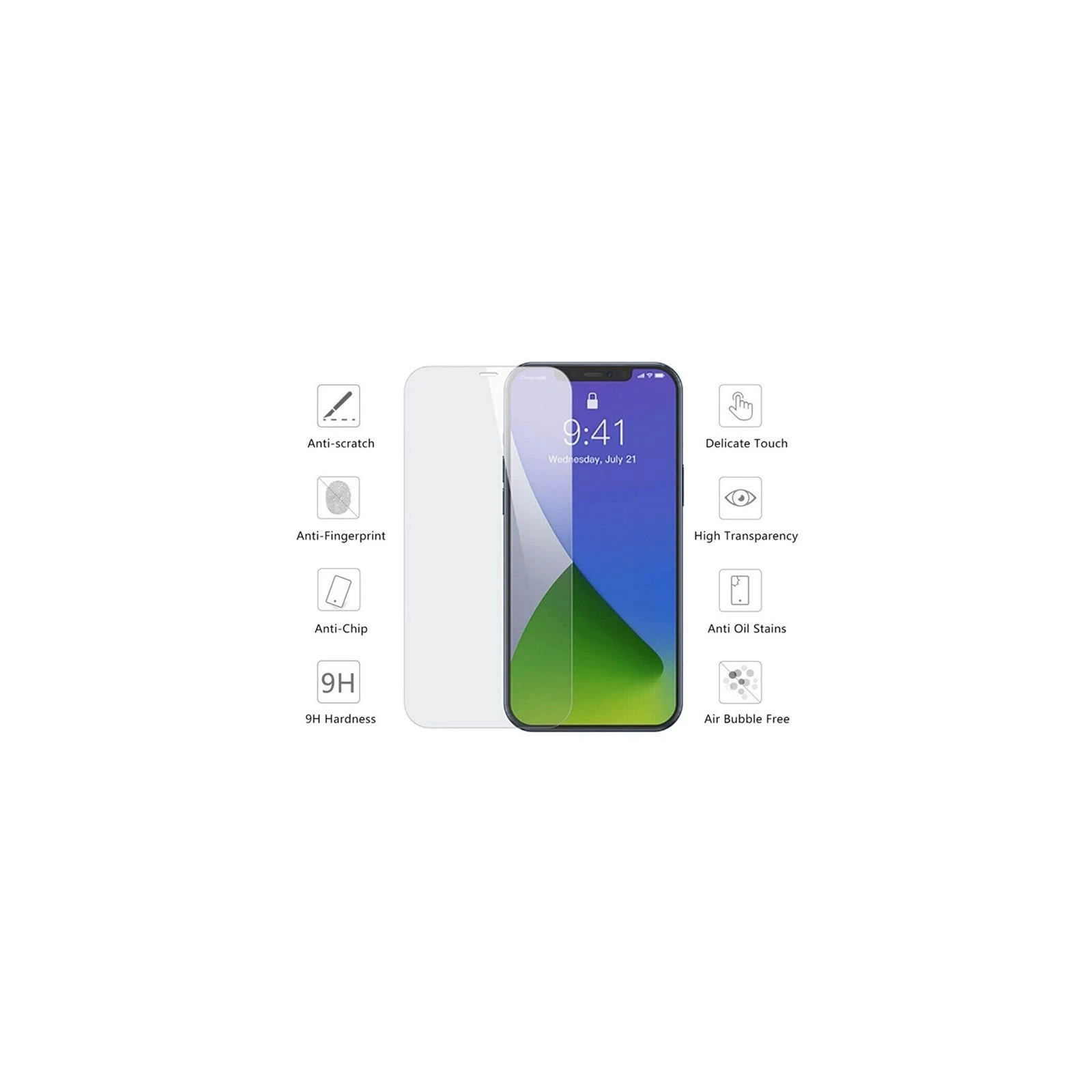 Скло захисне Drobak Apple iPhone 12 mini (232356) (UA)