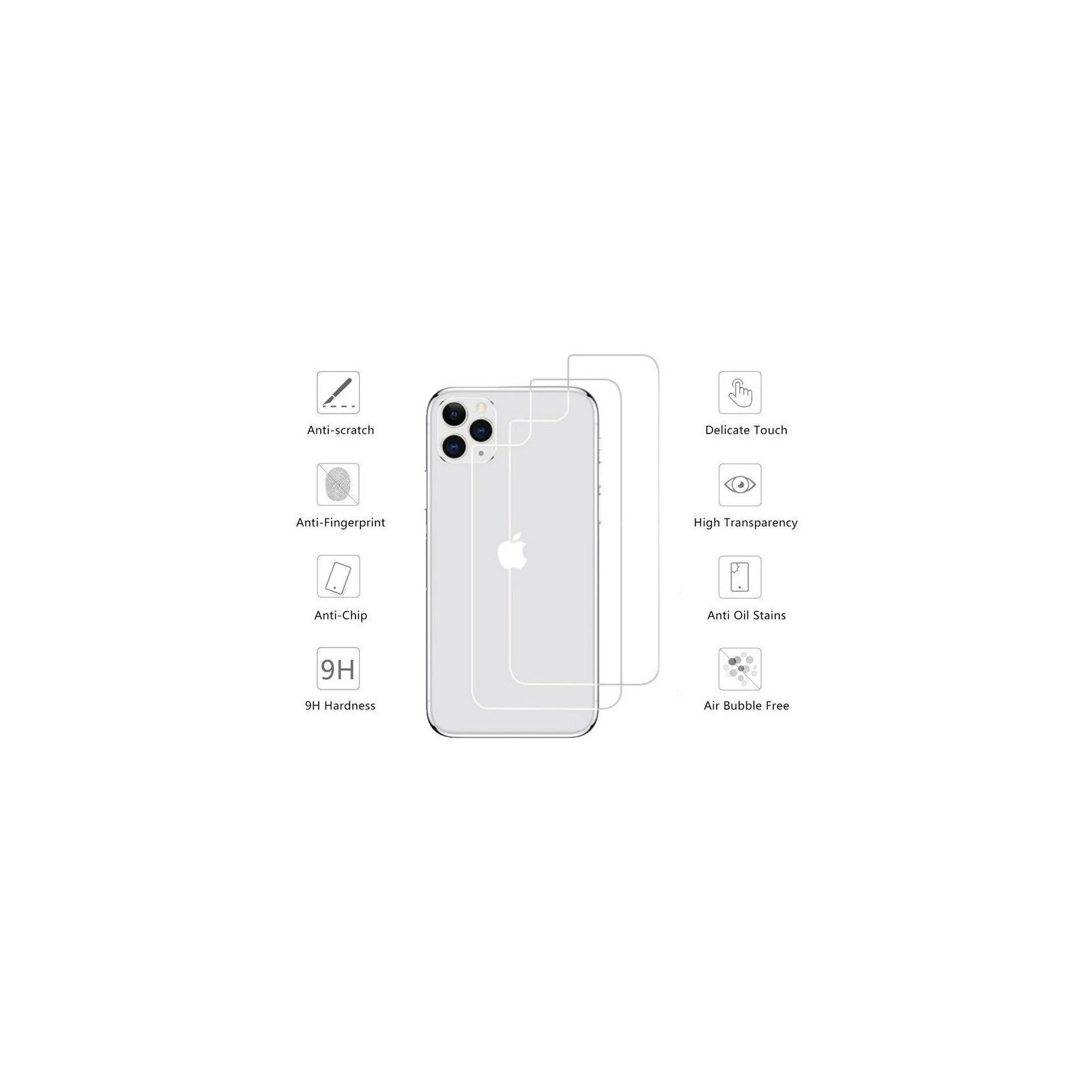 Захисне скло Drobak back panel Apple iPhone 12 pro (232336) (UA) Призначення: для телефону; Вид